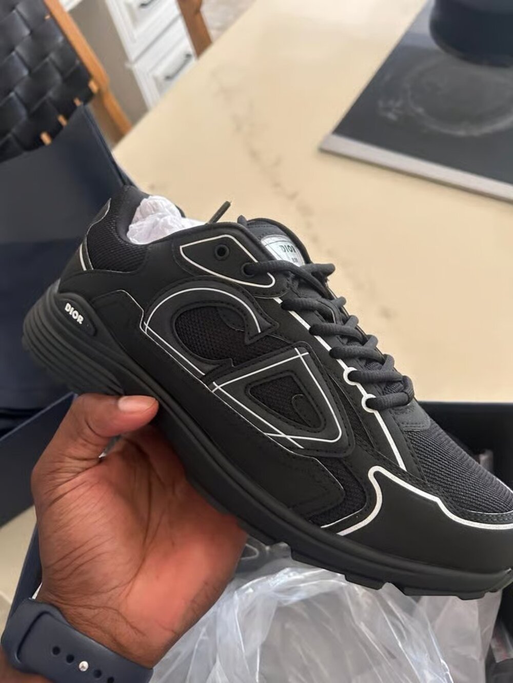 Dior B30 Black Mesh
